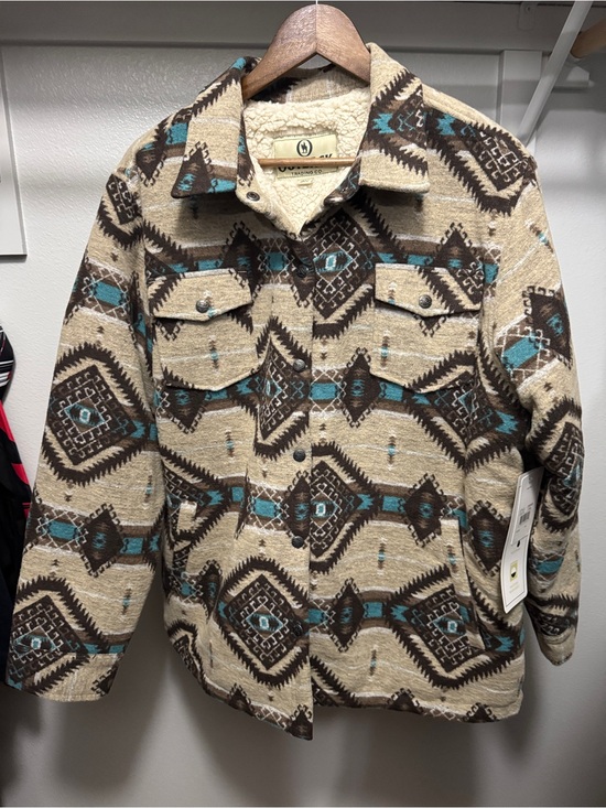 Outback Trading Co. Jackets & Blazers - Outback Trading Co Women's Aztec Sherpa Lined Jacket